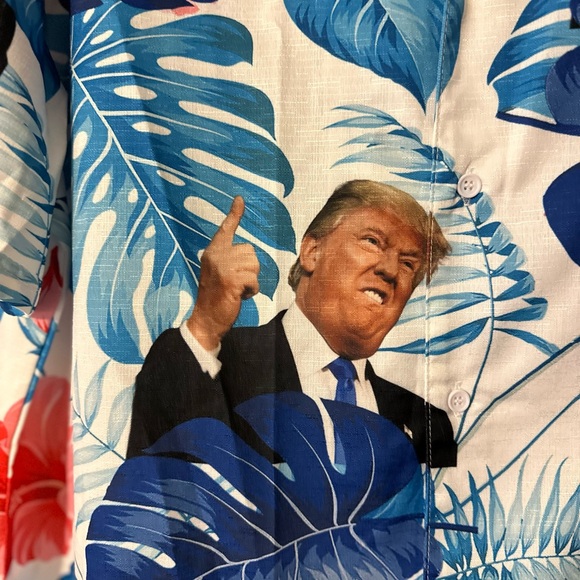 Donald Trump Hawaiian Shirt XL - Picture 2 of 5